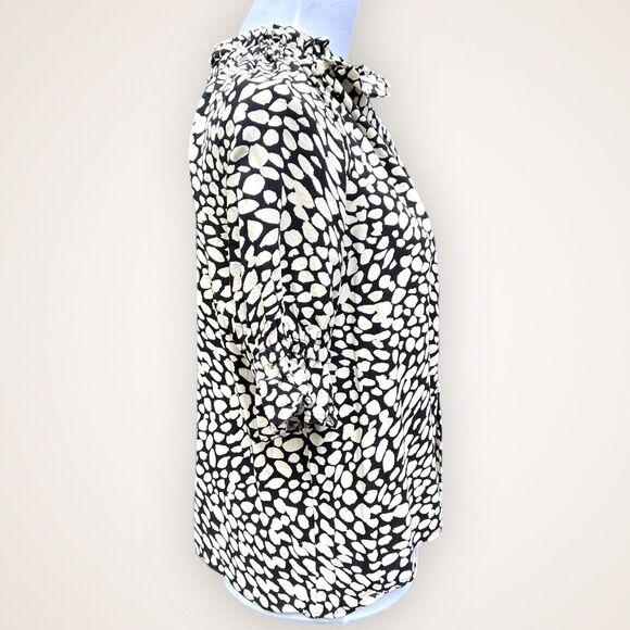 Who What Wear black white print top blouse xs - Picture 2 of 6